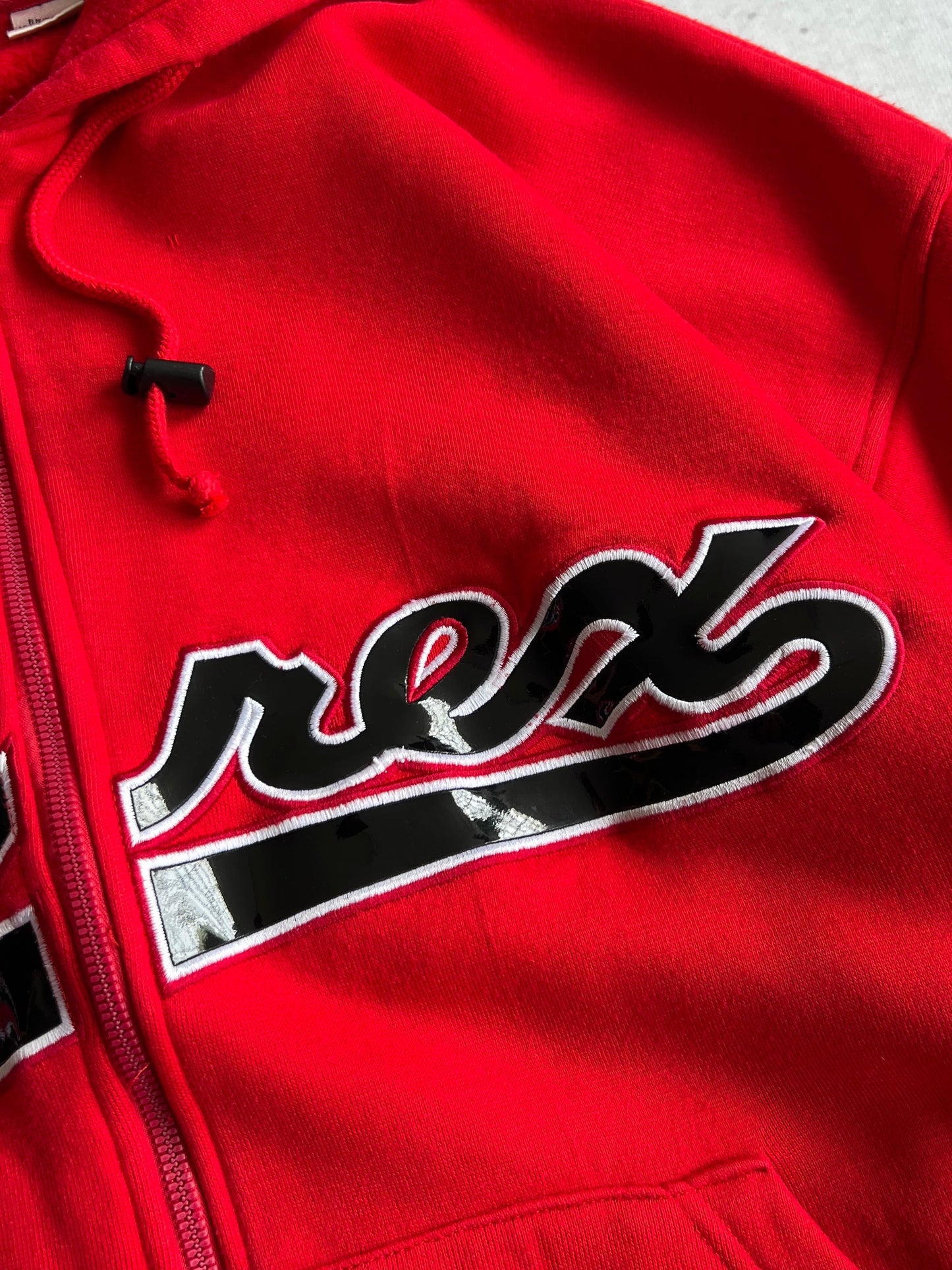 90's Avirex USA Embroidered glossy spellout Heavyweight Hoodie (M)