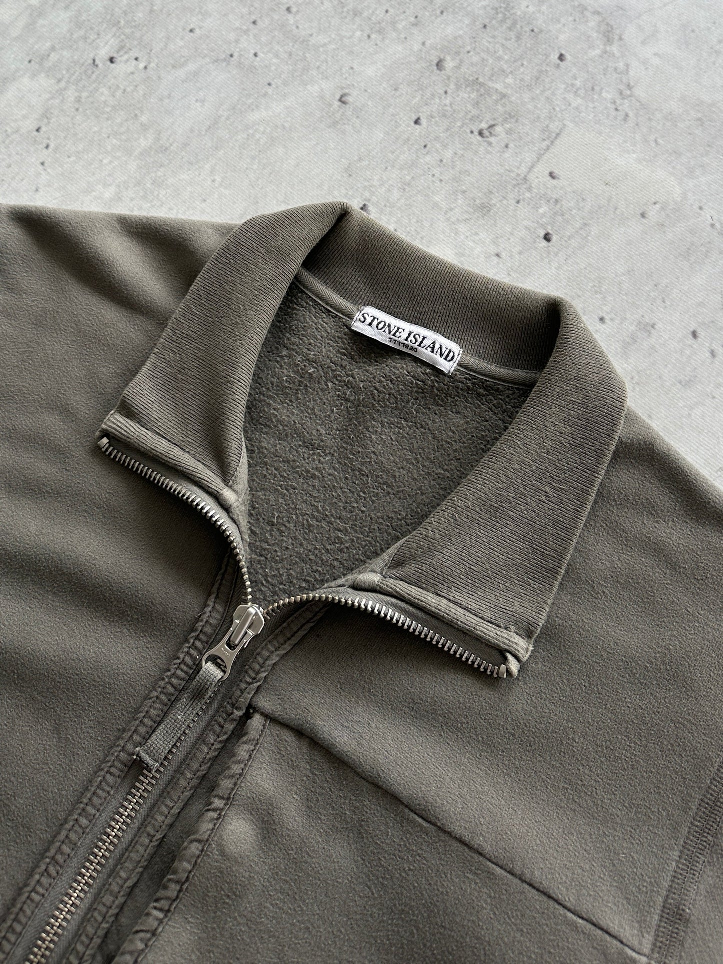 AW/07 Stone Island Heavyweight Zip Up Sweatshirt (L)