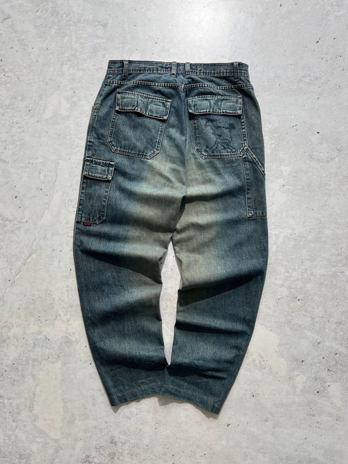 90's Oakley washed denim Skull Jeans (W34 x L32)