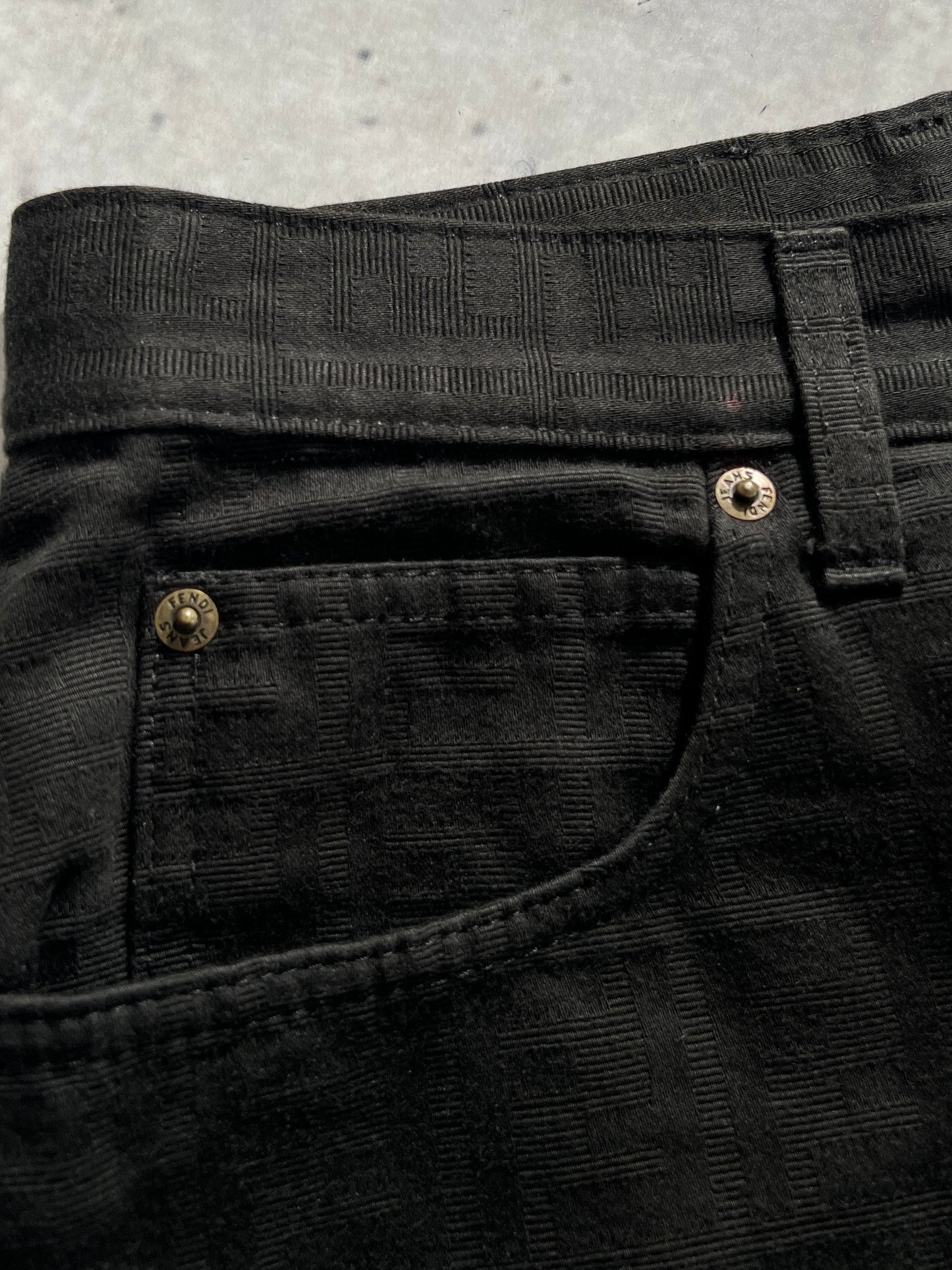 Vintage Fendi Zucca Monogram Jeans (Women's W30 x L28)