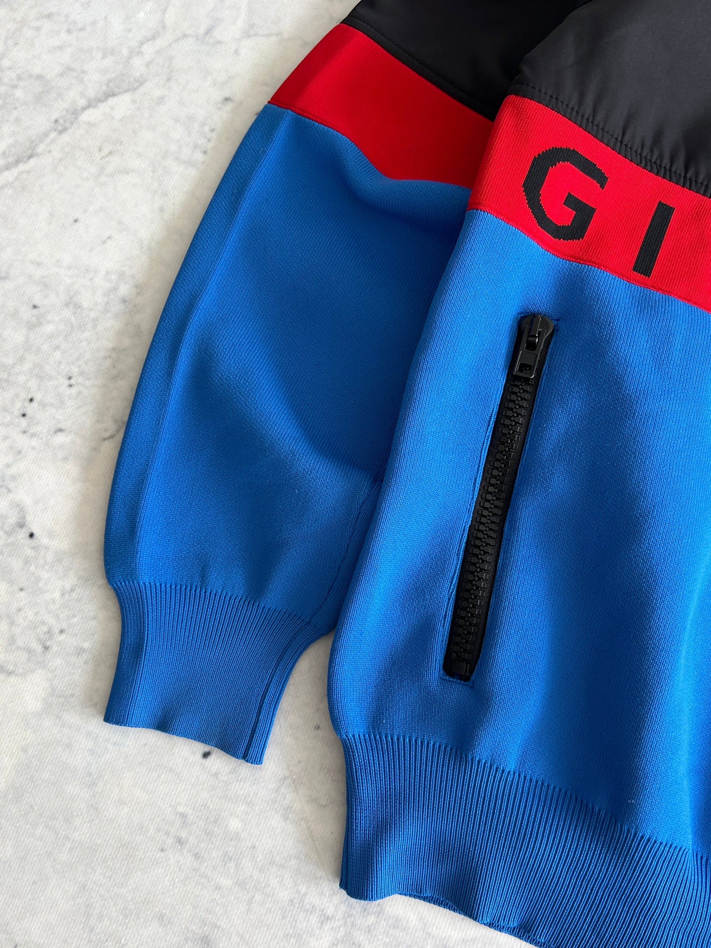Givenchy Half Zip band Spell Out Pullover Sweatshirt (S)