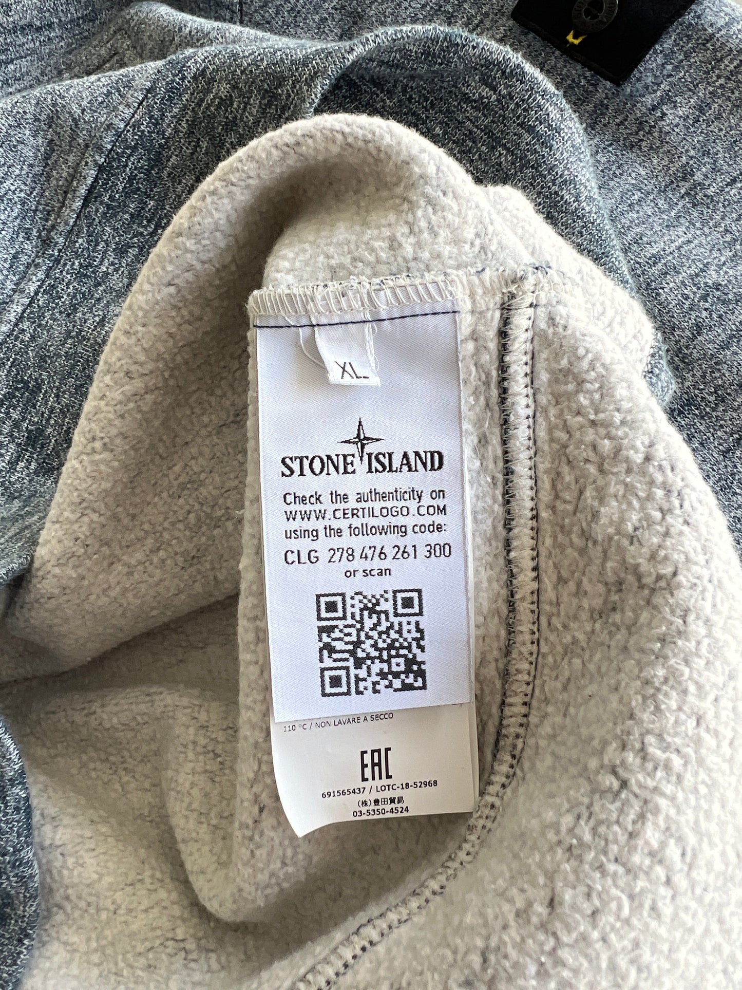 AW/18 Stone Island Speckled Heavyweight Sweatshirt (XL)