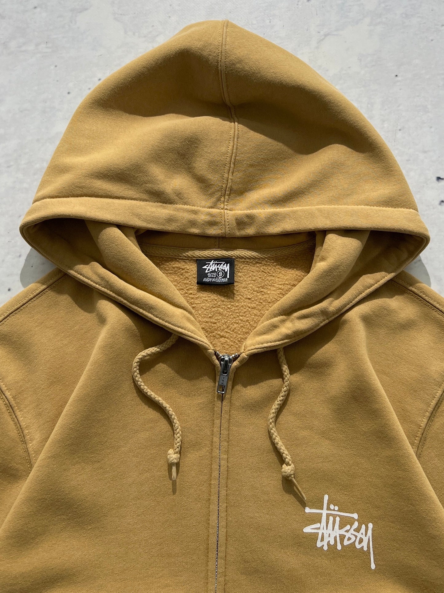 Stussy Script Heavyweight Zip Up Hoodie (S)