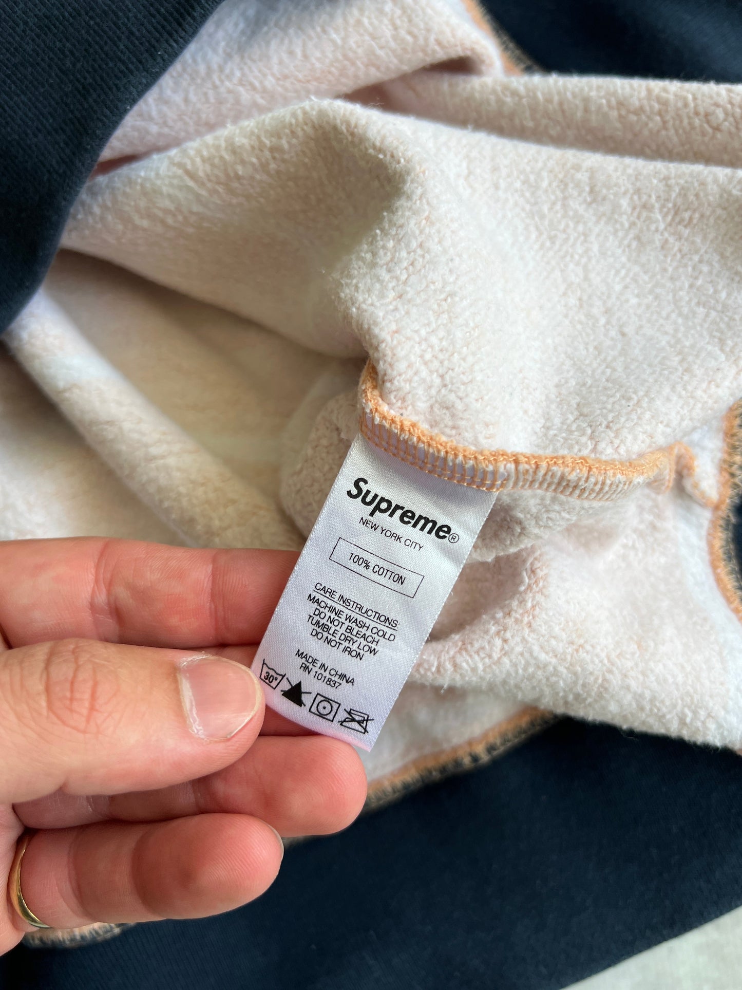 Supreme heavyweight spell out crewneck sweatshirt (L)