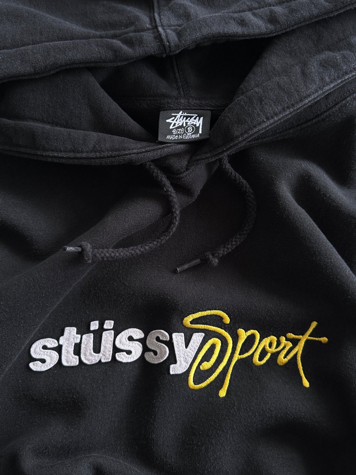 Stussy Sport Appliqué Heavyweight Pullover Hoodie (S)
