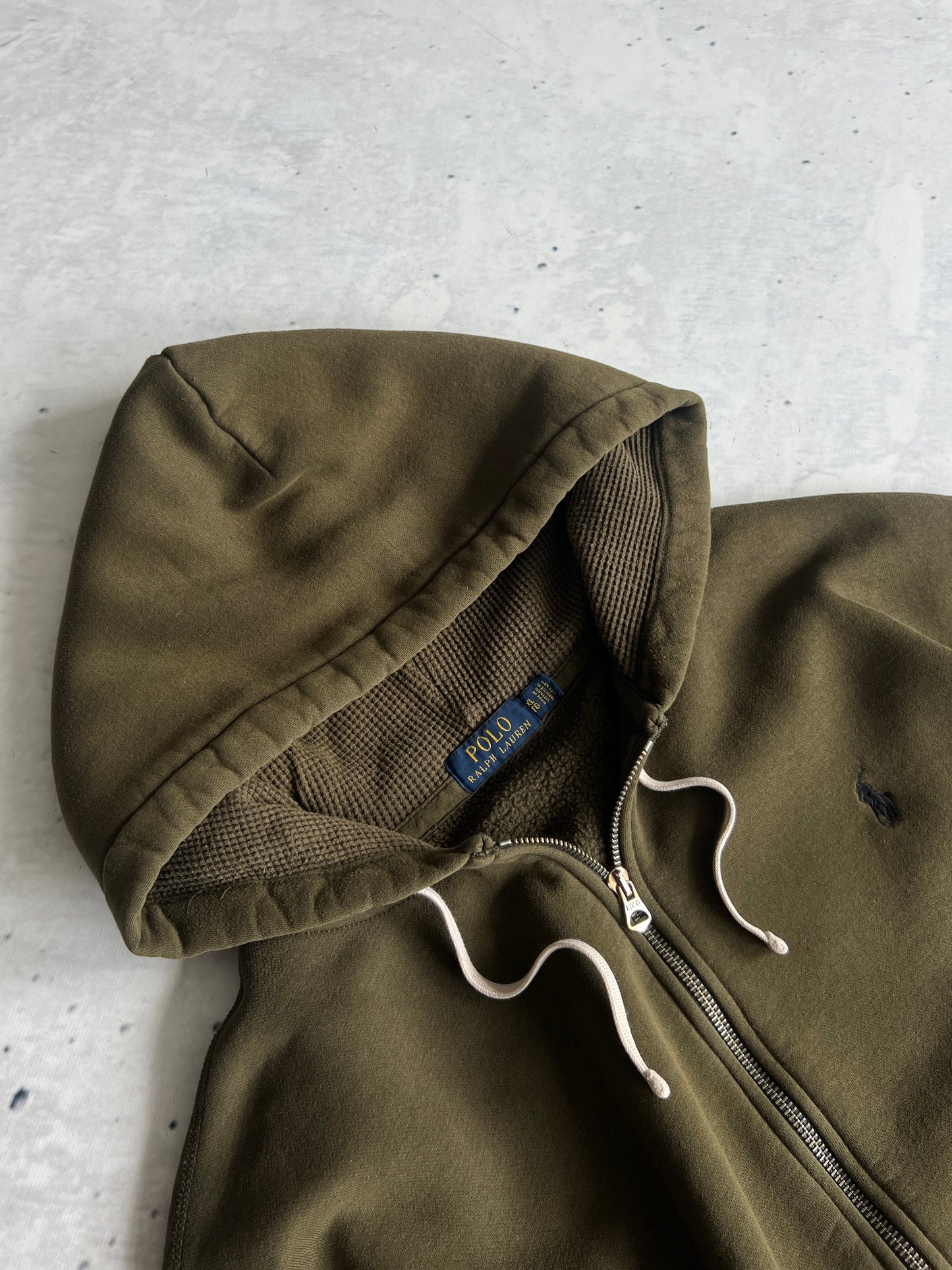 Ralph Lauren Fleece Lined Zip Up Hoodie (XXL)