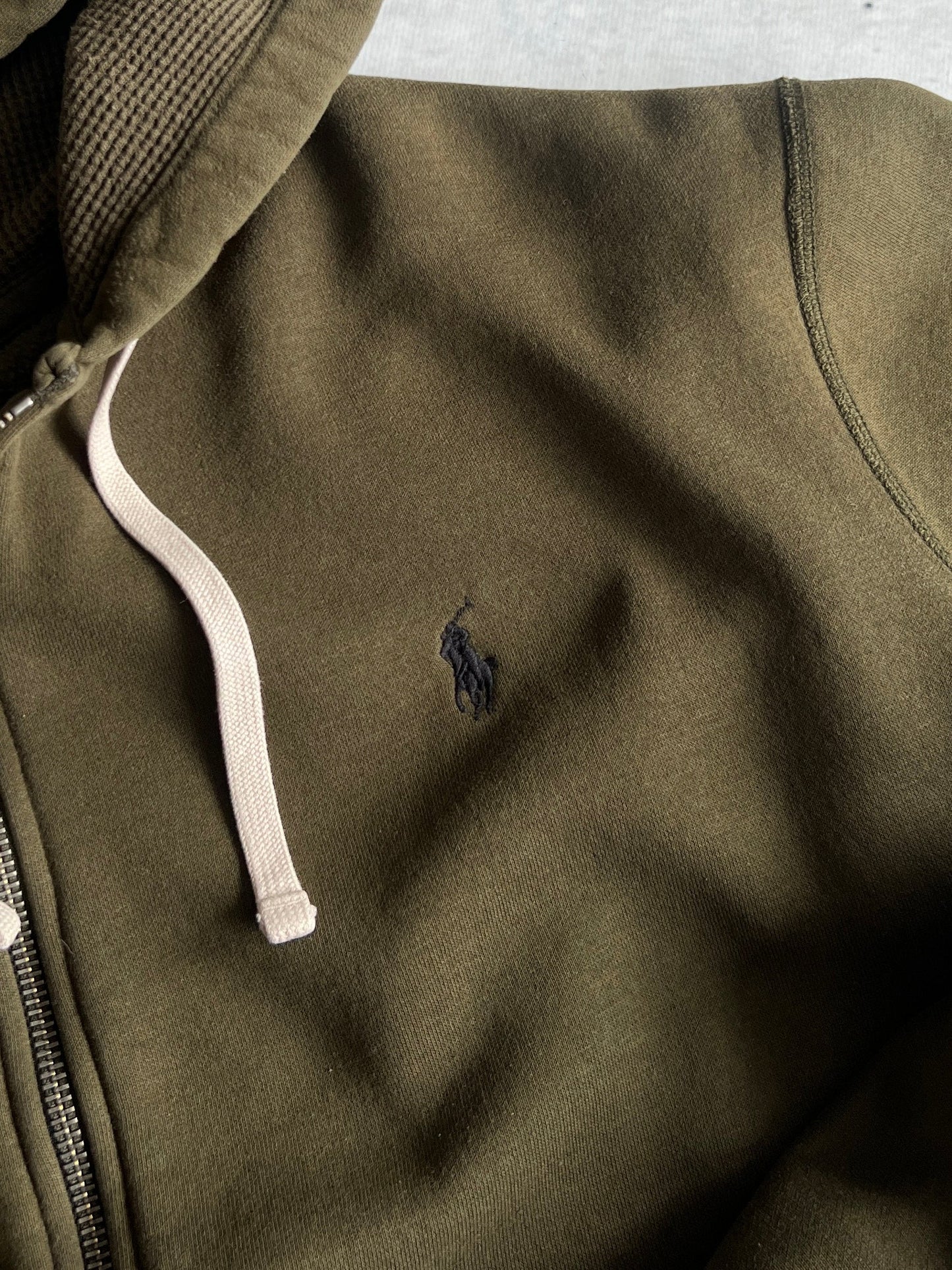 Ralph Lauren Fleece Lined Zip Up Hoodie (XXL)