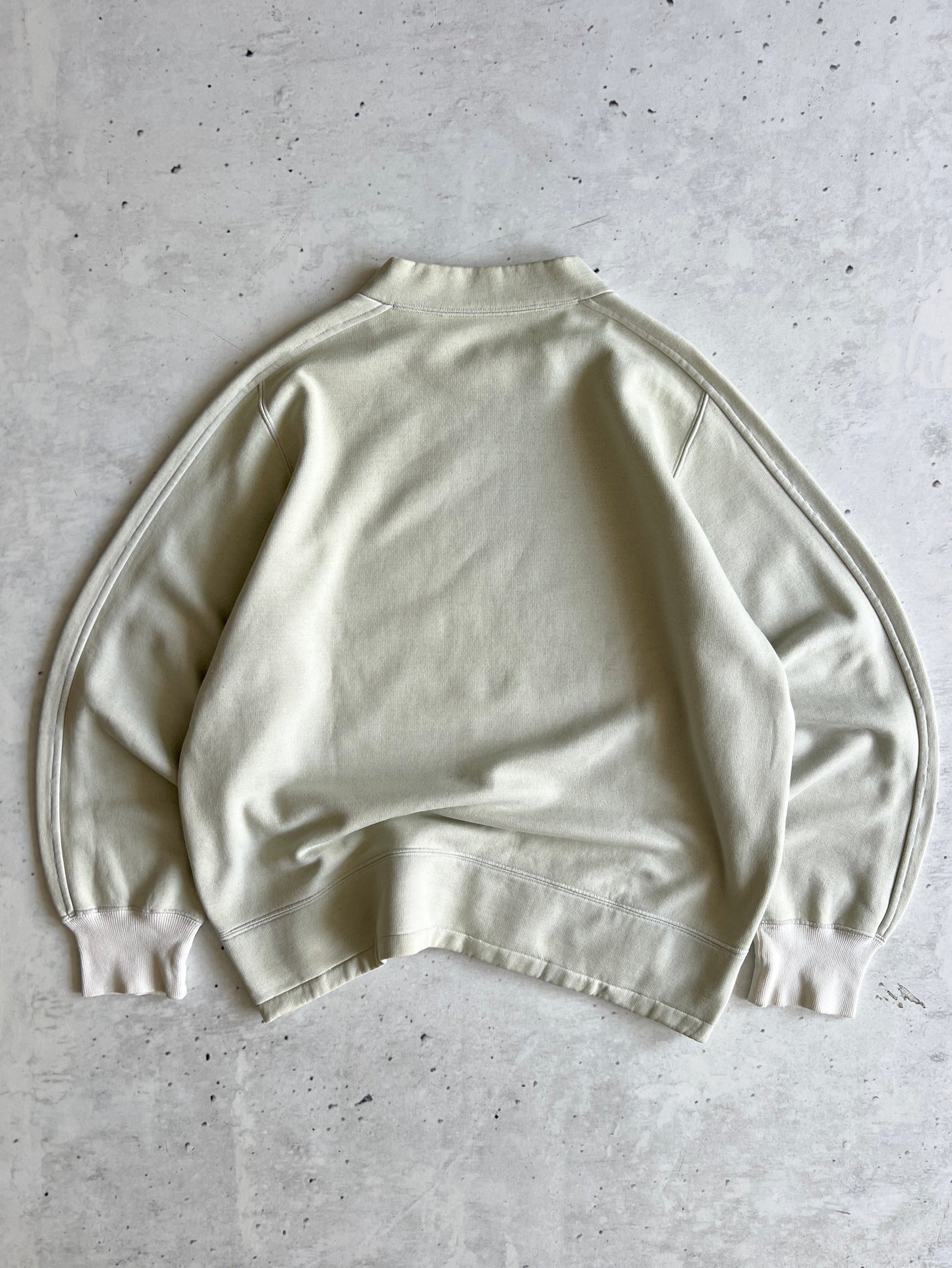 90's Stone Island marina Embroidered spell out Fleece lined Sweatshirt (XL)