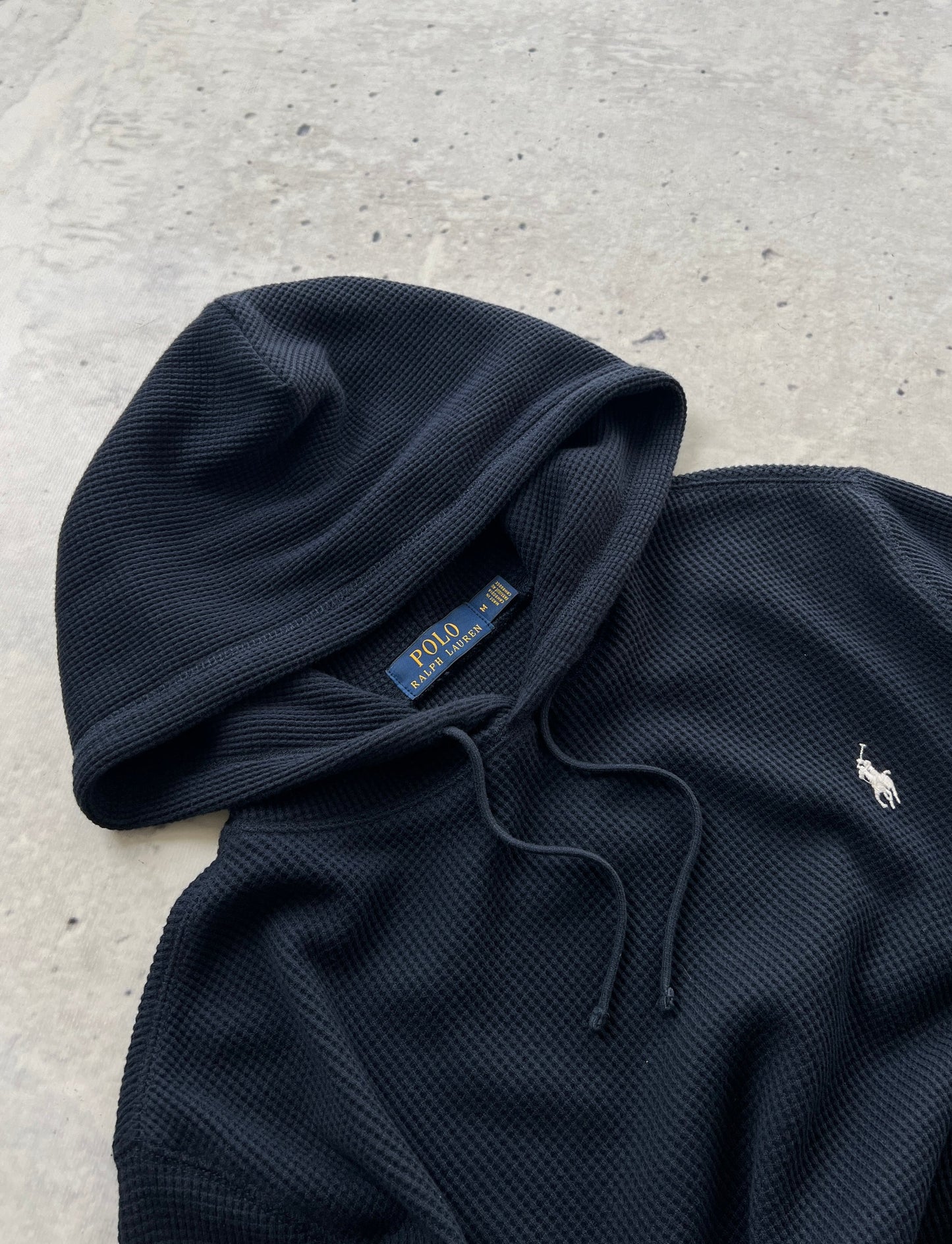 Ralph Lauren Lightweight Waffle Pullover Hoodie (M)