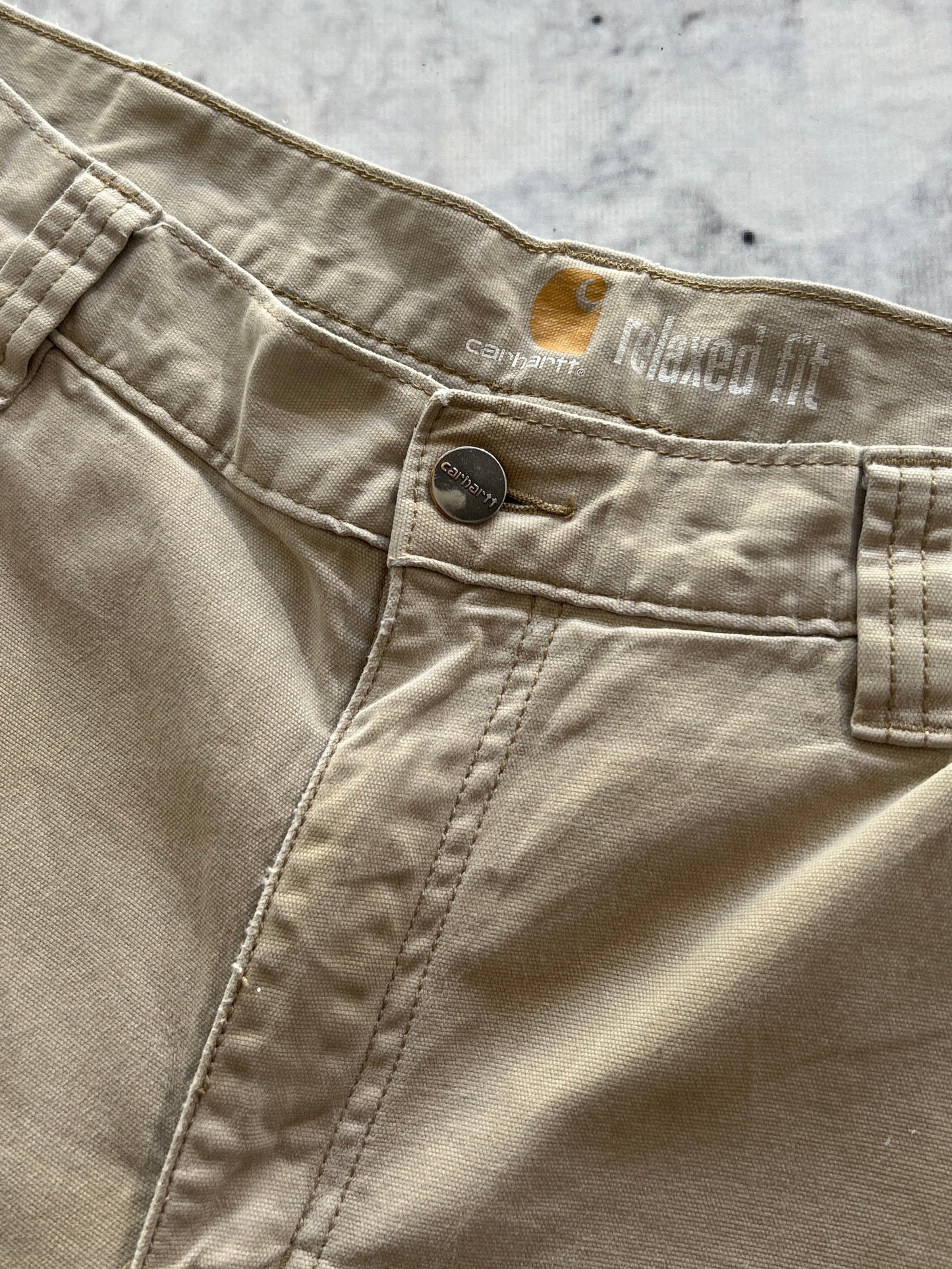 Vintage Carhartt duck canvas carpenter work pants (W34 x L33)
