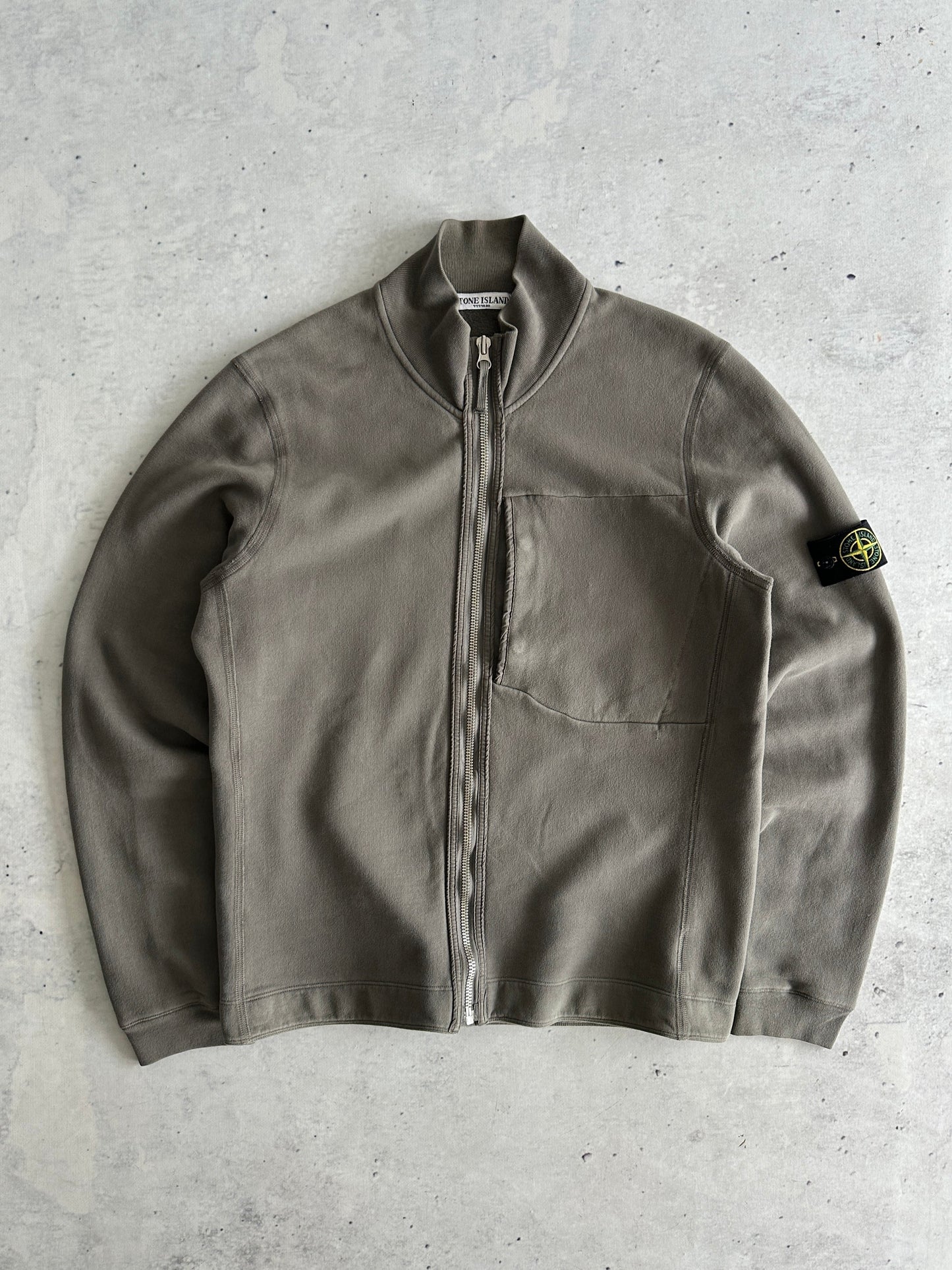 AW/07 Stone Island Heavyweight Zip Up Sweatshirt (L)