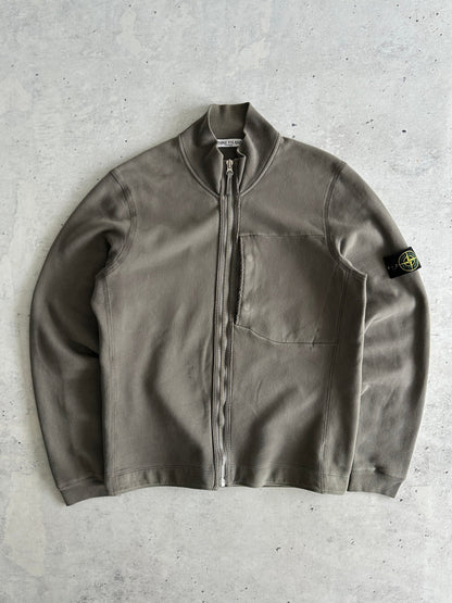 AW/07 Stone Island Heavyweight Zip Up Sweatshirt (L)