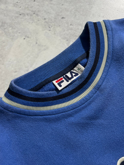 90's Fila Spell Out Crewneck Sweatshirt (XL)