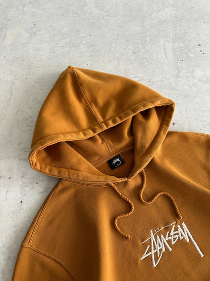 Stussy Embroidered Script Heavyweight Pullover Hoodie (L)