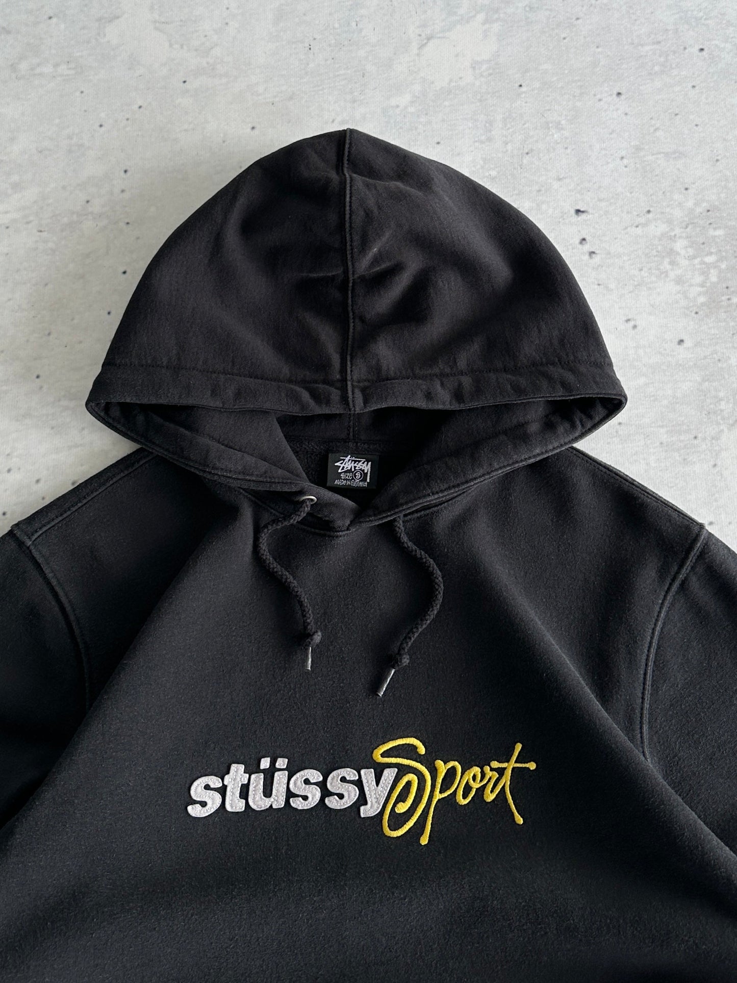 Stussy Sport Appliqué Heavyweight Pullover Hoodie (S)