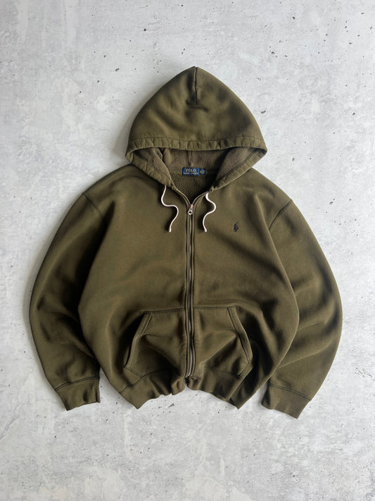 Ralph Lauren Fleece Lined Zip Up Hoodie (XXL)